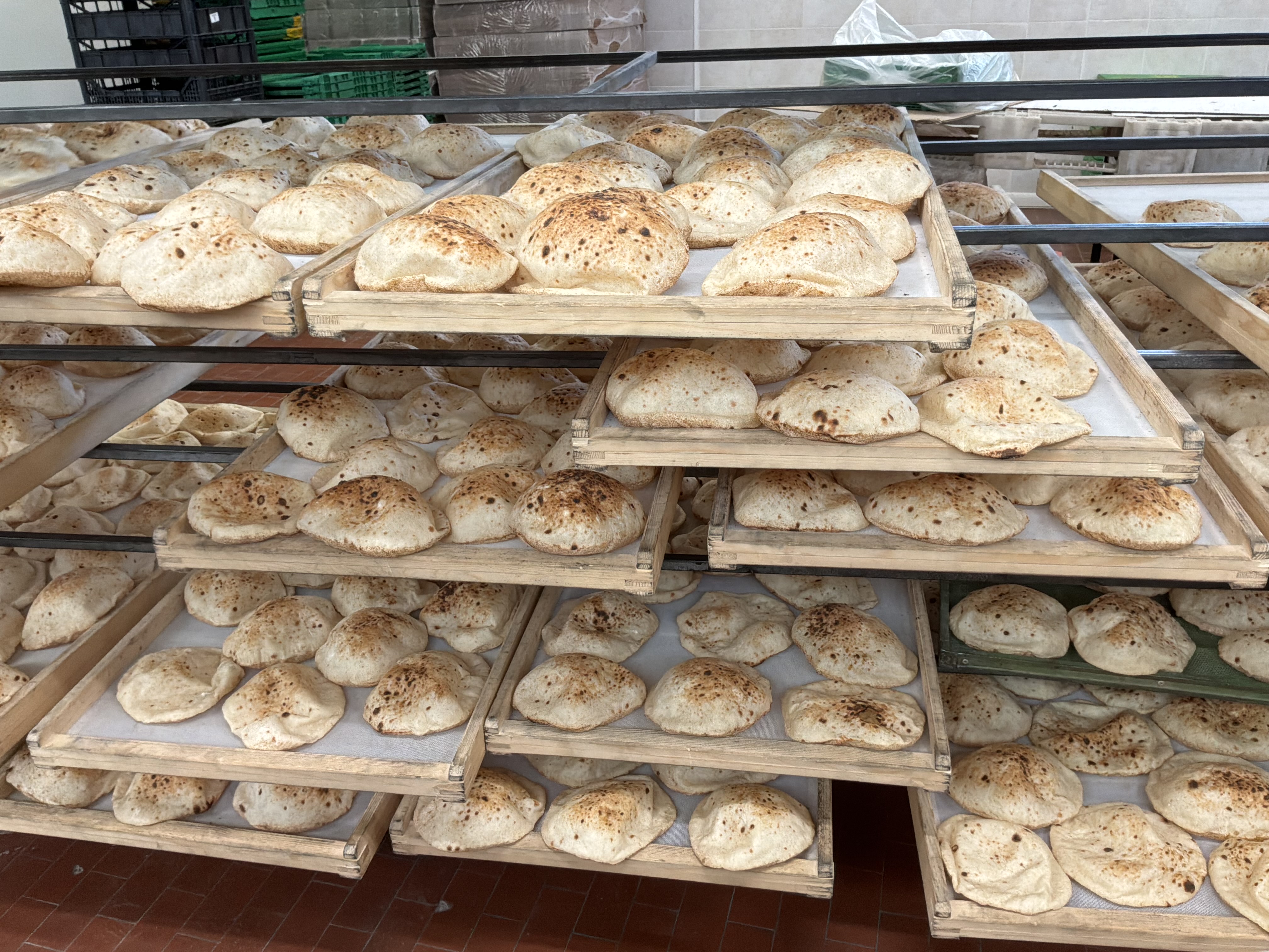 Authentisches ägyptisches Baladi-Brot